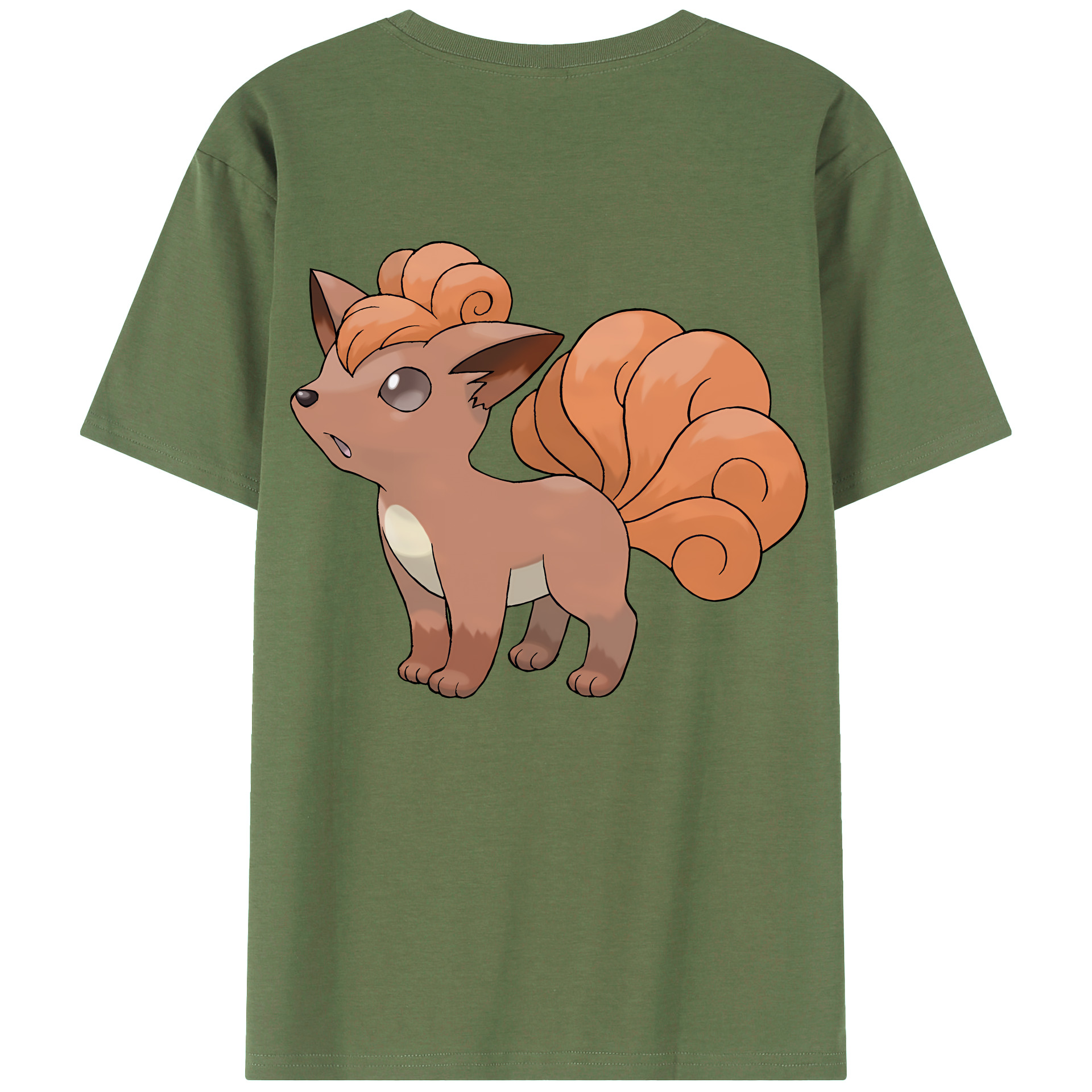 （画像用） ポケットモンスター Pokémon 綿100％ メンズ半袖Tシャツ（バックプリント） 通気性